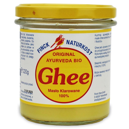 Masło Klarowane ghee BIO 220 g