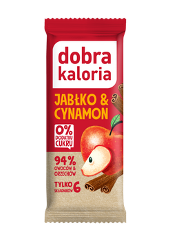 Baton Daktylowy Jabłko & Cynamon Bez Dodatku Cukrów (10 szt x 35 g)