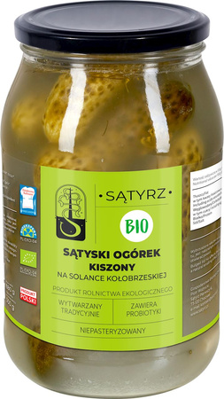 Ogórki Sątyskie Kiszone BIO 880 g (550 g)