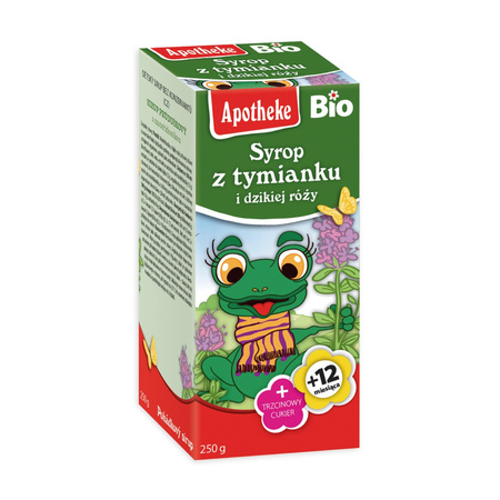 Syrop Dla Dzieci z Tymianku i Dzikiej Róży Od 1 Roku BIO (2 szt x 250 g)