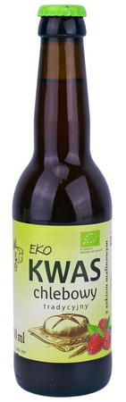 Kwas Chlebowy z Sokiem Malinowym BIO (4 szt x 330 ml)
