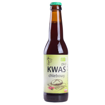 Kwas Chlebowy z Sokiem Malinowym BIO (4 szt x 330 ml)