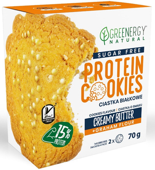 Ciastka Proteinowe o Smaku Maślanym Bez Cukru (2 x 35 g) (4 szt x 70 g)