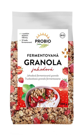 Granola Truskawkowa Fermentowana Bio (2 szt x 300 g)