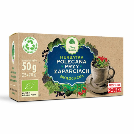 Herbatka Polecana Przy Zaparciach BIO (25 x 2 g) (3 szt x 50 g)