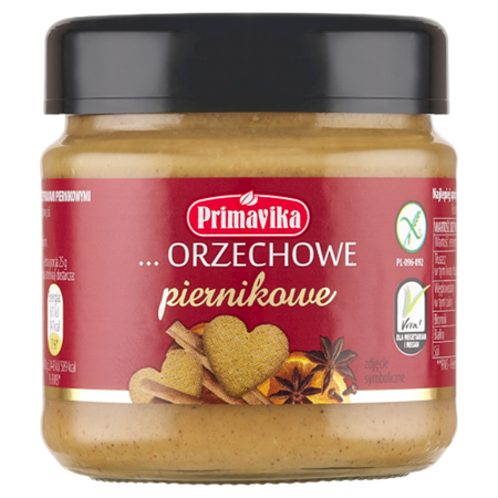 Pasta Orzechowa Piernikowa Bezglutenowa (4 szt x 185 g)