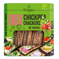 Krakersy Proteinowe z Ciecierzycy z Pomidorem BIO (4 szt x 80 g)