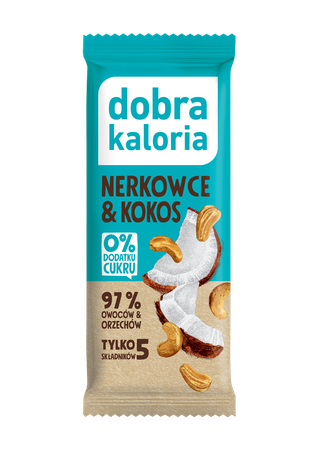 Baton Daktylowy Nerkowce & Kokos Bez Dodatku Cukrów (10 szt x 35 g)