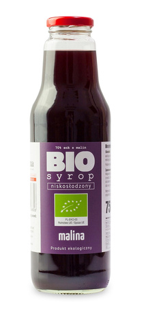 Syrop z Malin Niskosłodzony BIO 750 ml