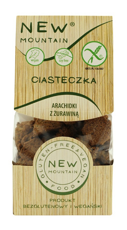 Ciastka z Orzeszków Ziemnych z Żurawiną Bezglutenowe 220 g