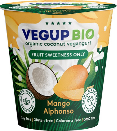 Deser Kokosowy Mango Bezglutenowy Vegangurt BIO 140 g