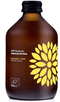 Kombucha z Kurkumą i Imbirem Bezglutenowa BIO (4 szt x 330 ml)
