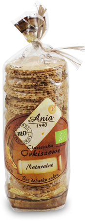 Ciastka Orkiszowe Naturalne Bez Dodatku Cukrów BIO (3 szt x 120 g)