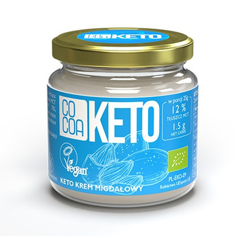 Krem Migdałowy z Olejem Mct Bez Dodatku Cukrów Keto BIO 200 g