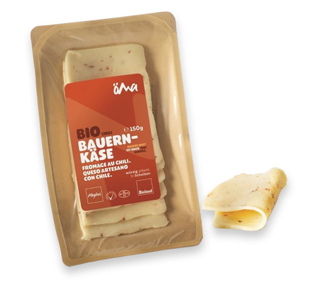 Ser Żółty z Chili Plastry BIO (2 szt x 150 g)