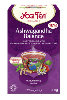 Herbatka Ajurwedyjska Równowaga z Ashwagandhą (Ashwagandha Balance) BIO (17 x 2 g) (2 szt x 34 g)
