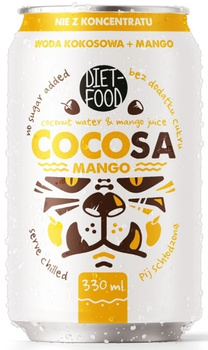 Woda Kokosowa z Sokiem z Mango  - Diet (4 szt x 330 ml)