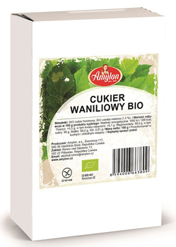Cukier z Wanilią Bourbon Bezglutenowy BIO (2 szt x 100 g)