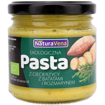 Pasta Z Ciecierzycy I Batatów Z Rozmarynem Bio (3 szt x 185 g)