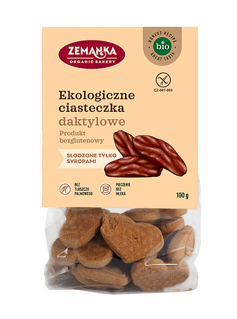 Ciastka Daktylowe Bezglutenowe Bio (2 szt x 100 g)