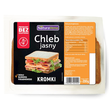 Chleb Jasny Krojony Bezglutenowy (6 szt x 200 g)