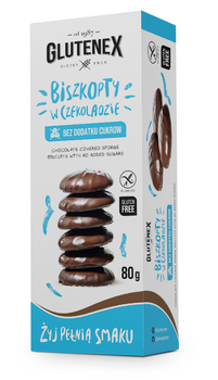 Biszkopty w Czekoladzie Bez Dodatku Cukrów Bezglutenowe (3 szt x 80 g)