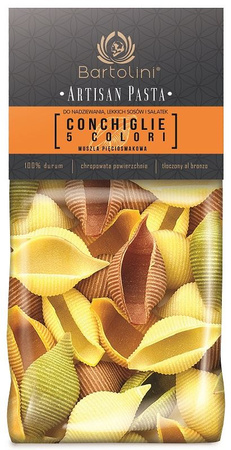 Makaron (Semolinowy 5-Smakowy) Conchiglie Muszle (3 szt x 300 g)