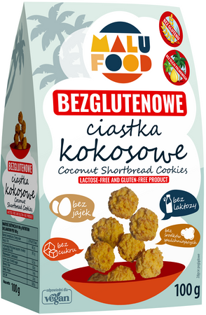 Ciastka Kokosowe Bez Cukru Bezglutenowe (3 szt x 100 g)