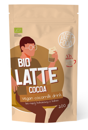 LATTE COCOA - NAPÓJ KOKOSOWY z KAKAO BIO 200 g