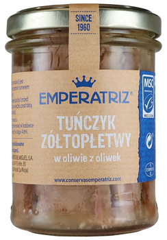 Tuńczyk Żółtopłetwy Filety Msc w Oliwie z Oliwek 180 g (120 g) (Słoik)