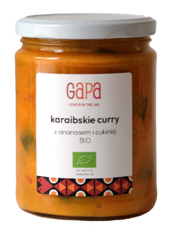 Curry z Cukinią i Ananasem Karaibskie BIO 450 g