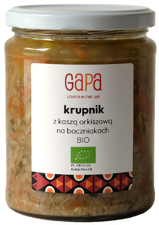 Krupnik z Kaszą Orkiszową Na Boczniakach BIO 450 g