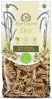 Makaron (Orkiszowy Razowy) Świderki BIO (4 szt x 250 g)
