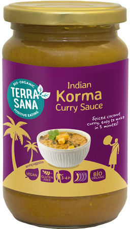 Sos Curry Żółty Indian Korma Bezglutenowy Bio (2 szt x 350 g)