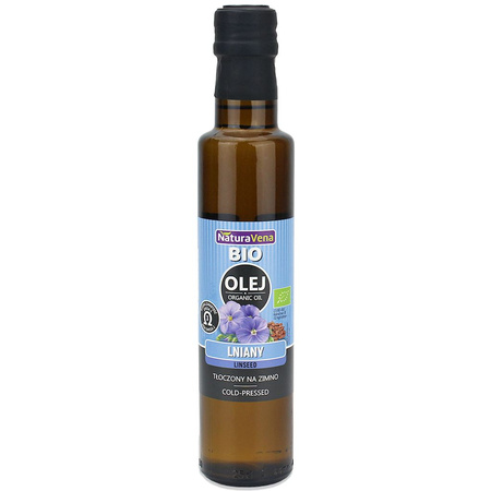 Olej Lniany Tłoczony Na Zimno BIO (2 szt x 250 ml)
