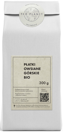 Płatki Owsiane górskie BIO 300 g