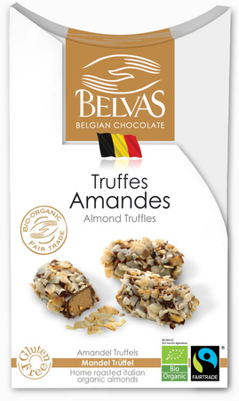 Czekoladki Belgijskie Trufle z Migdałami Fair Trade Bezglutenowe BIO (2 szt x 100 g)