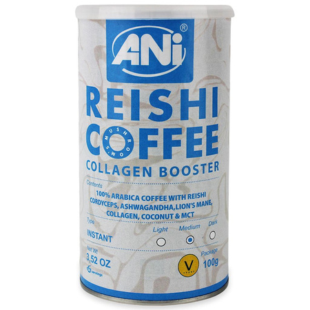 Kawa Rozpuszczalna Arabica z Reishi Collagen Booster Vegan 100 g