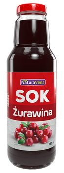 Sok z Żurawiny 100 % (4 szt x 750 ml)