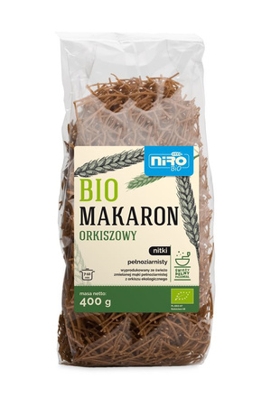 Makaron (Orkiszowy Razowy) Nitki BIO 400 g