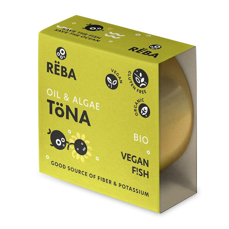 Wegańska Alternatywa Tuńczyka w oleju Słonecznikowym Bezglutenowa (Oil & Algae Tona) BIO 150 g