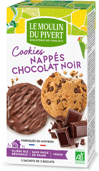 Ciastka z Czekoladą Oblane Czekoladą Gorzką BIO (2 szt x 175 g)