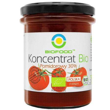 Koncentrat Pomidorowy 30 % Bezglutenowy Bio (2 szt x 200 g)