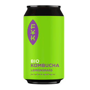 Kombucha Herbata Czarna z Trawą Cytrynową Bezglutenowa BIO (3 szt x 330 ml)