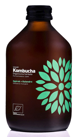 Kombucha z Ogórkiem i Kolendrą Bezglutenowa BIO (4 szt x 330 ml)