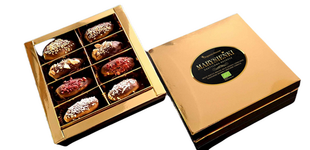 Daktyle Medjool w Ciemnej Czekoladzie z Nadzieniem i Posypką Bezglutenowe BIO 230 g