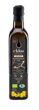 Olej Rzepakowy Do Gotowania i Smażenia Tłoczony Na Zimno Omega-3 BIO 1 l