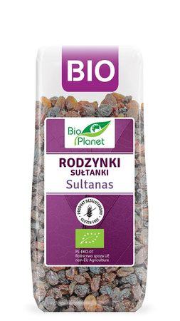 Rodzynki Sułtanki Bezglutenowe Bio (3 szt x 200 g)