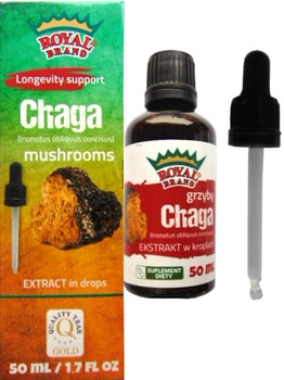 Grzyby Chaga Ekstrakt w Kroplach 50 ml