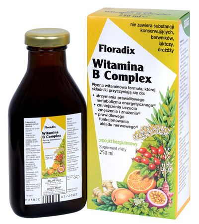 Witamina B Complex w Płynie Bezglutenowa 250 ml